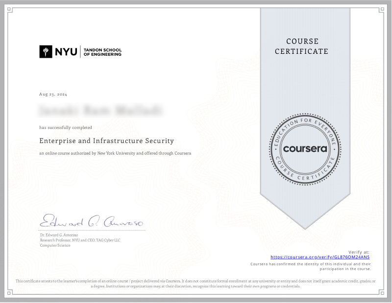 Enterprise Infrastructure Security